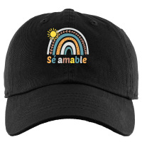 Sé Amable Spanish Bilingual Teacher Be Kind Boho Rainbow Pullover Hoo Kids Cap | Artistshot