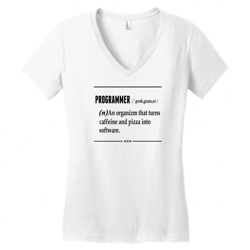 Programmer  Noun Women's V-Neck T-Shirt by SabriAcar | Artistshot