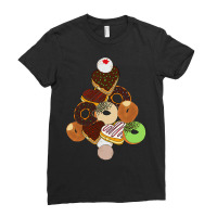 Donut Christmas Tree Festive Funny Holiday Food Meme T Shirt Ladies Fitted T-shirt | Artistshot