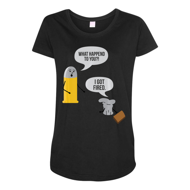 Gun Lovers I Got Fired Maternity Scoop Neck T-shirt by cm-arts | Artistshot