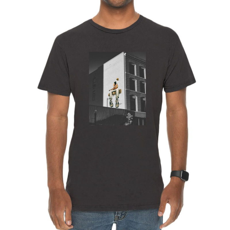 Rooftop Singer Vintage T-Shirt by cm-arts | Artistshot