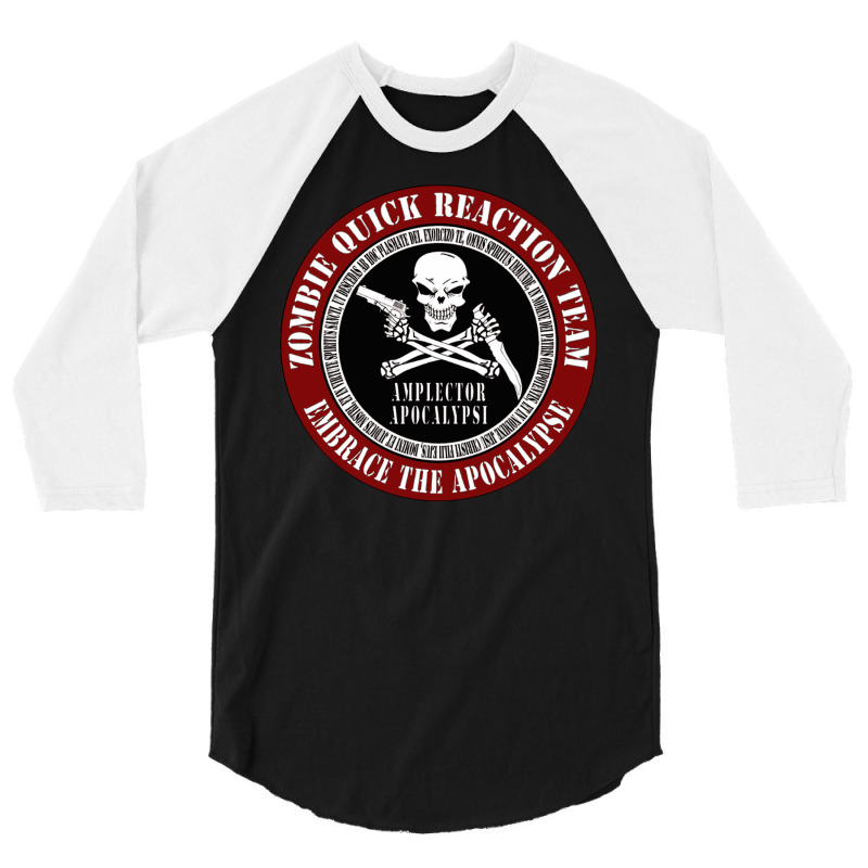 Zombie Quick Reaction Team Classic 3/4 Sleeve Shirt by cm-arts | Artistshot