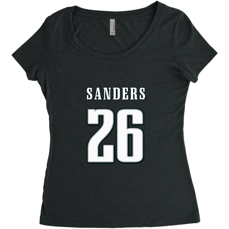 Miles Sanders Eagles Women's Triblend Scoop T-shirt by ngetalkdulu | Artistshot