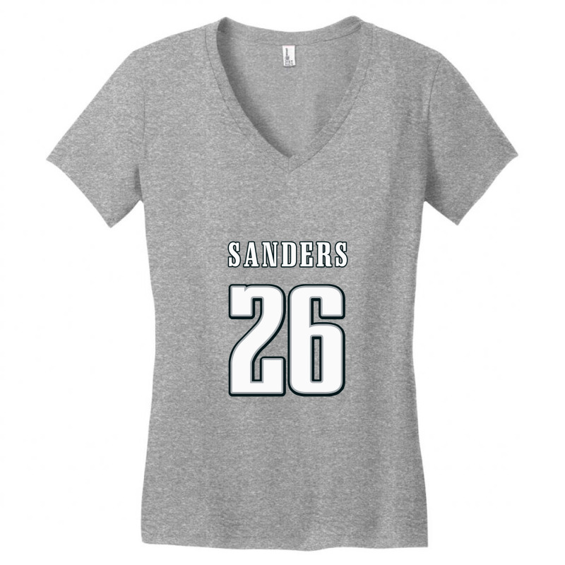 Miles Sanders Eagles Women's V-Neck T-Shirt by ngetalkdulu | Artistshot