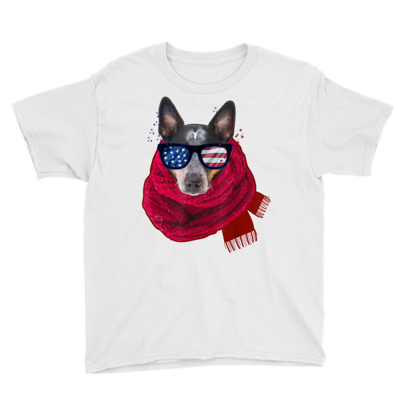 Australian Cattle Dog Usa Flag Merica I Cute Cattle Dog T Shirt Youth Tee by cm-arts | Artistshot