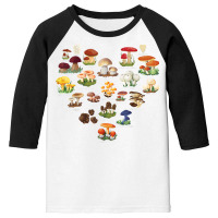 Mushroom Mycology Fungi Foraging Mushrooms Whisperer Fungus T Shirt Youth 3/4 Sleeve | Artistshot