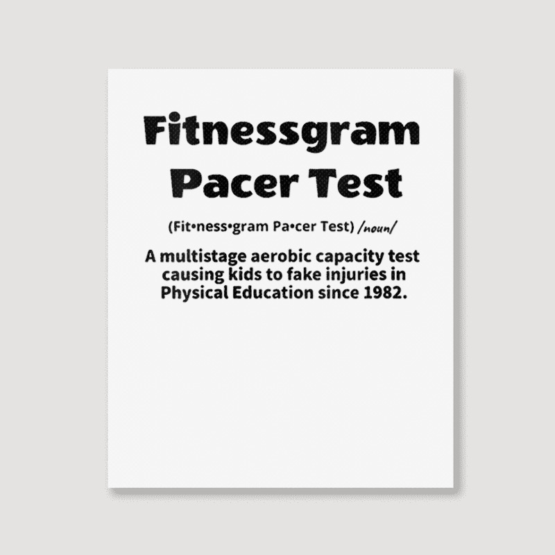 Womens Fitnessgram Pacer Test Fitness Testing V Neck T Shirt Portrait Canvas Print | Artistshot