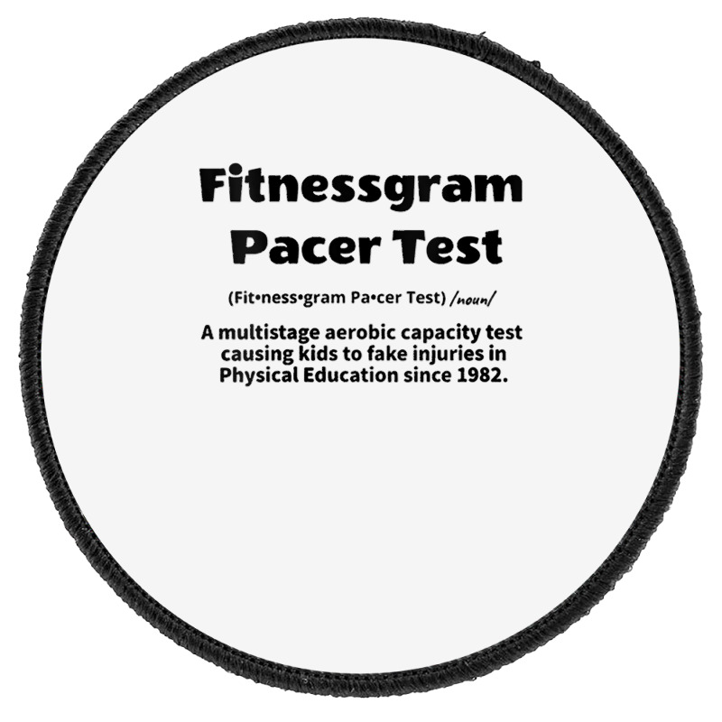 Womens Fitnessgram Pacer Test Fitness Testing V Neck T Shirt Round Patch | Artistshot