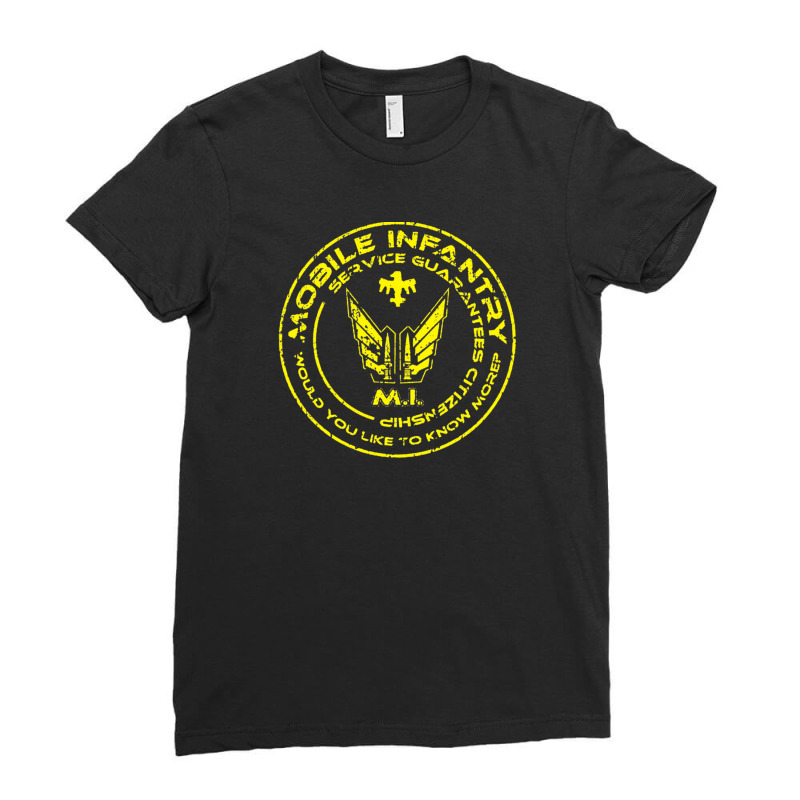 Starship Troopers - Mobile Infantry Patch Ladies Fitted T-Shirt by cm-arts | Artistshot