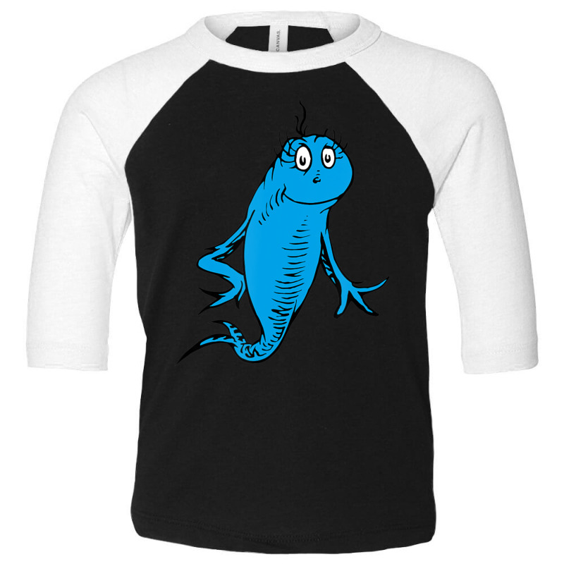 Dr. Seuss Blue Fish Toddler 3/4 Sleeve Tee by cm-arts | Artistshot