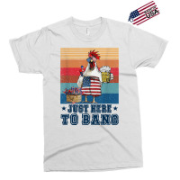 Chicken Funny 4th Of July Just Here To Bang Usa Flag Chicken Beer 16 H Exclusive T-shirt | Artistshot