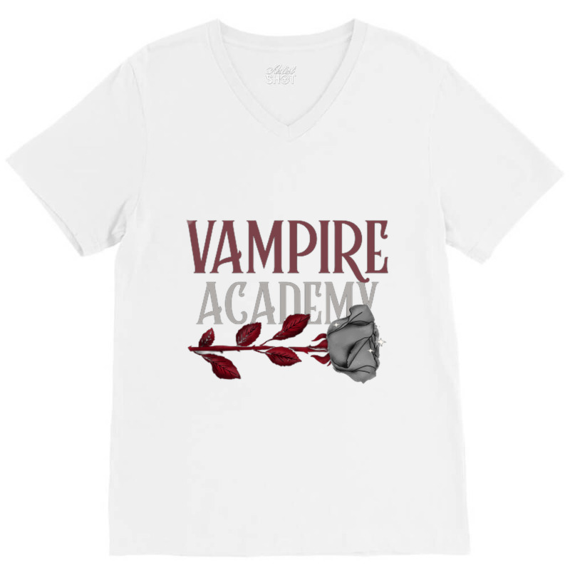 Vampire Academy Bloody Rose V-Neck Tee by cm-arts | Artistshot