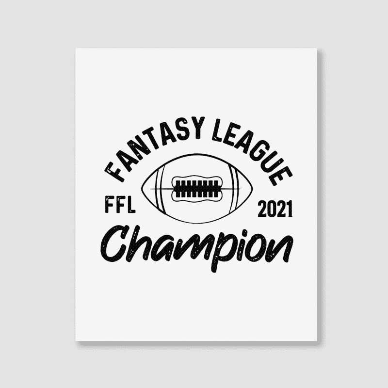 Fantasy League Champion Portrait Canvas Print | Artistshot