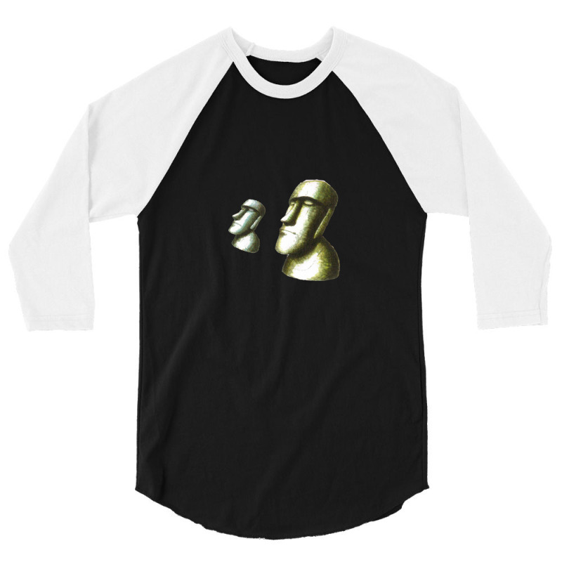 Easter Island Heads - Concept 3/4 Sleeve Shirt | Artistshot