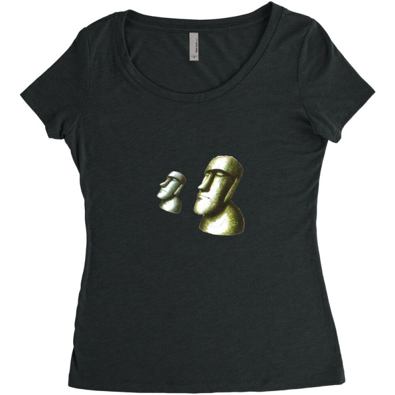 Easter Island Heads - Concept Women's Triblend Scoop T-shirt | Artistshot