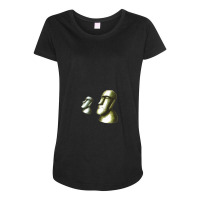 Easter Island Heads - Concept Maternity Scoop Neck T-shirt | Artistshot