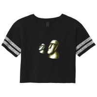 Easter Island Heads - Concept Scorecard Crop Tee | Artistshot