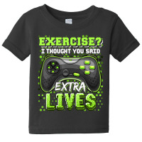 Extra Lives Video Game Controller Retro Gamer Boys Baby Tee | Artistshot