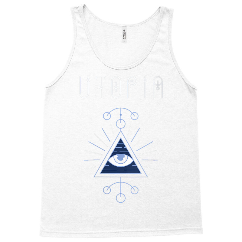 Womens Todd Rundgren's Utopia Eye Tee Officially Licensed V Neck T Shi Tank Top by cm-arts | Artistshot