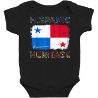 Hispanic Heritage Month Panama Flag Latino Panamanian Pride T Shirt Baby Bodysuit | Artistshot