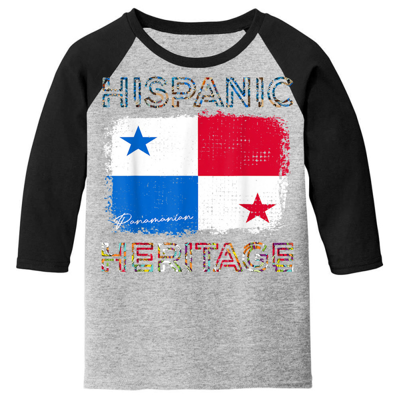 Hispanic Heritage Month Panama Flag Latino Panamanian Pride T Shirt Youth 3/4 Sleeve by cm-arts | Artistshot