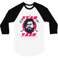 Kgf Yash Rocking Star Design 3/4 Sleeve Shirt | Artistshot