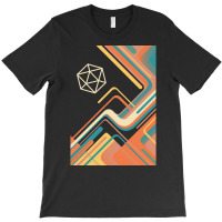 Vintage Colors 80s Polyhedral D20 Dice T-shirt | Artistshot