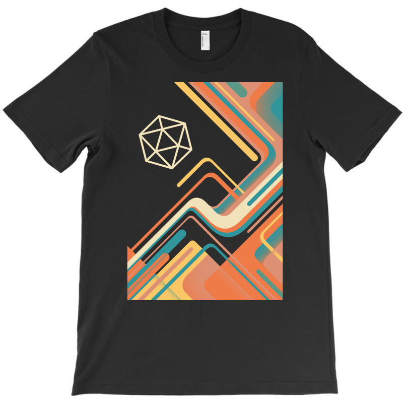 Vintage Colors 80s Polyhedral D20 Dice T-Shirt by Kosdapen517 | Artistshot