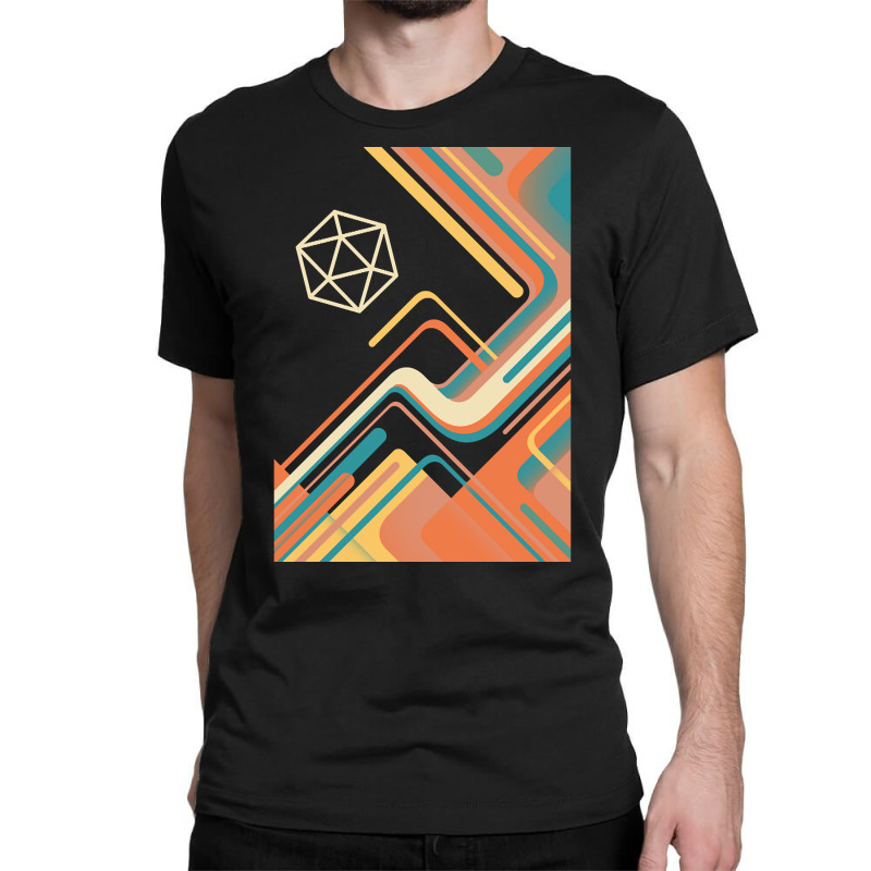 Vintage Colors 80s Polyhedral D20 Dice Classic T-shirt by Kosdapen517 | Artistshot