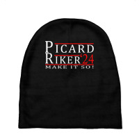 Picard Riker 2024 Make It So T Shirt Baby Beanies | Artistshot