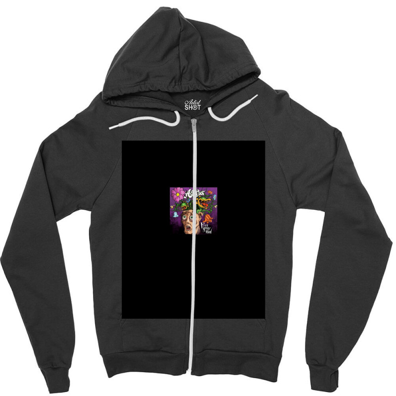 Panda Eyes Zipper Hoodie | Artistshot