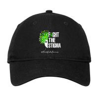 Fight The Stigma Mental Health Awareness Gif Adjustable Cap | Artistshot