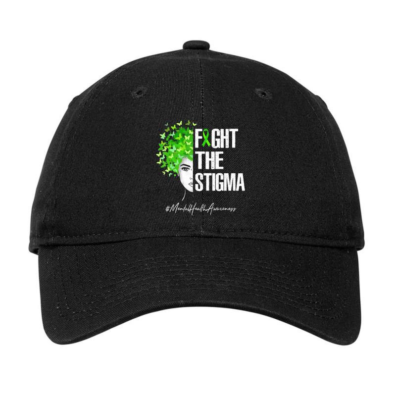 Fight The Stigma Mental Health Awareness Gif Adjustable Cap by cm-arts | Artistshot