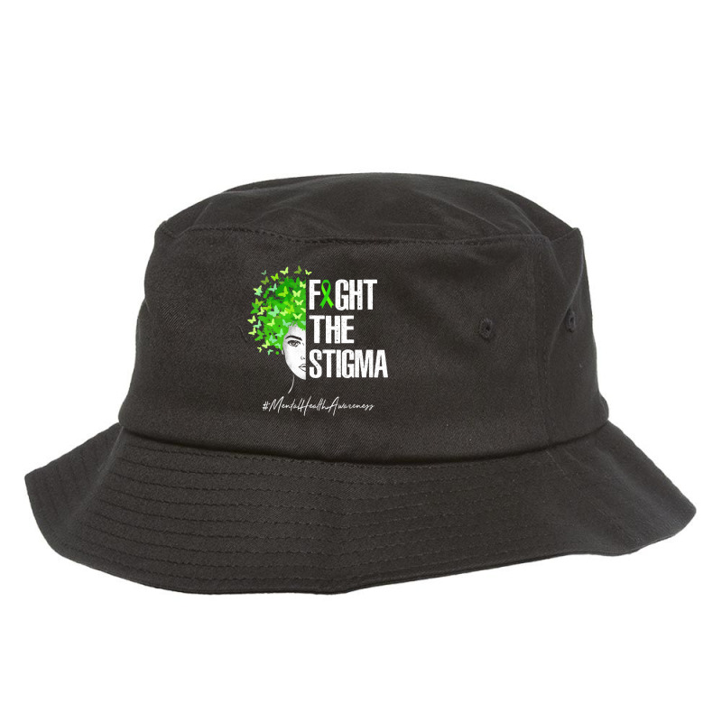 Fight The Stigma Mental Health Awareness Gif Bucket Hat by cm-arts | Artistshot