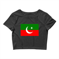 Imran Khan Pti Flag Glossy S Crop Top | Artistshot