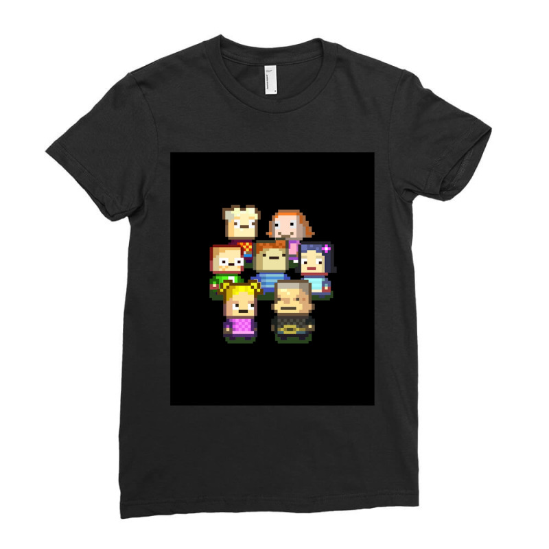 Graphic Kindergarten Game Characters Art Png Ladies Fitted T-Shirt by cm-arts | Artistshot