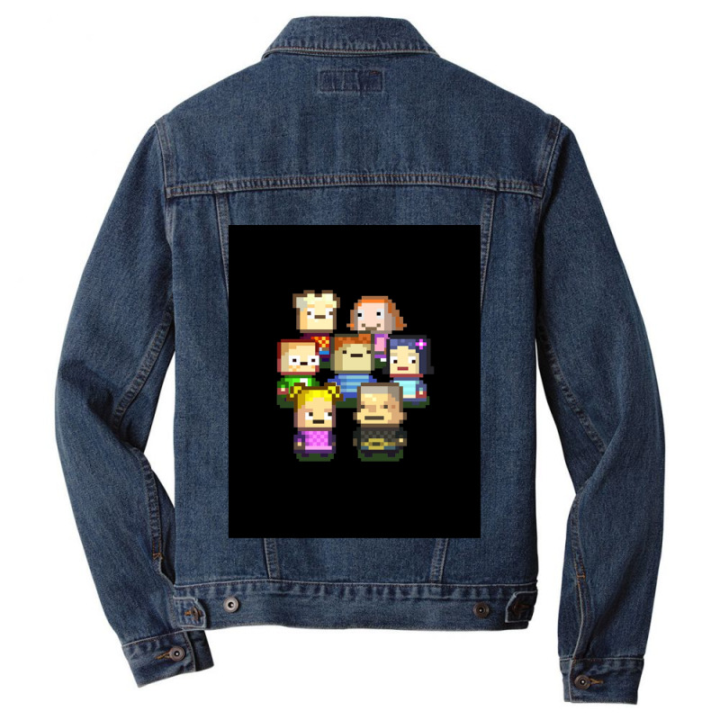 Graphic Kindergarten Game Characters Art Png Men Denim Jacket by cm-arts | Artistshot