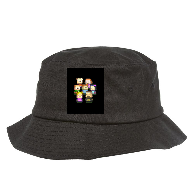 Graphic Kindergarten Game Characters Art Png Bucket Hat by cm-arts | Artistshot