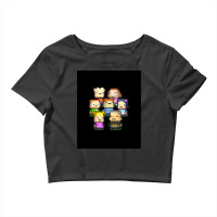 Graphic Kindergarten Game Characters Art Png Crop Top | Artistshot