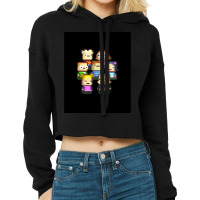 Graphic Kindergarten Game Characters Art Png Cropped Hoodie | Artistshot