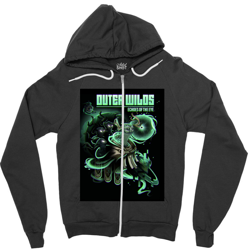 Echoes Of The Eye Zipper Hoodie | Artistshot