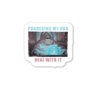 Don't Talk To Me Until I've Pondered Sticker | Artistshot