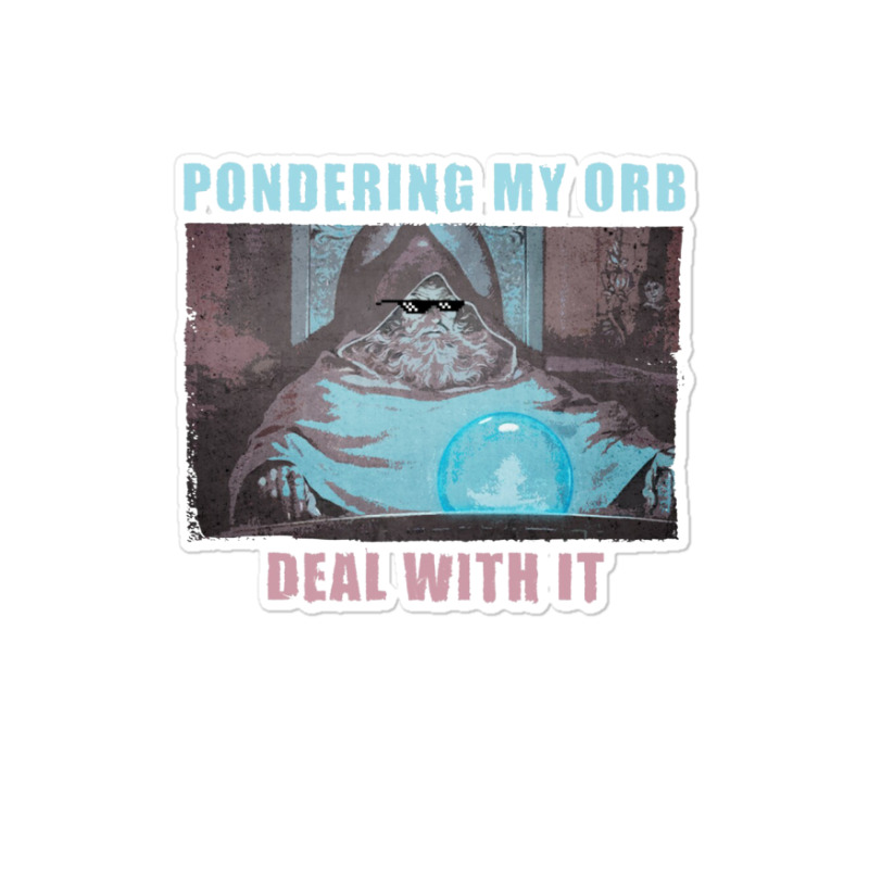 Don't Talk To Me Until I've Pondered Sticker | Artistshot