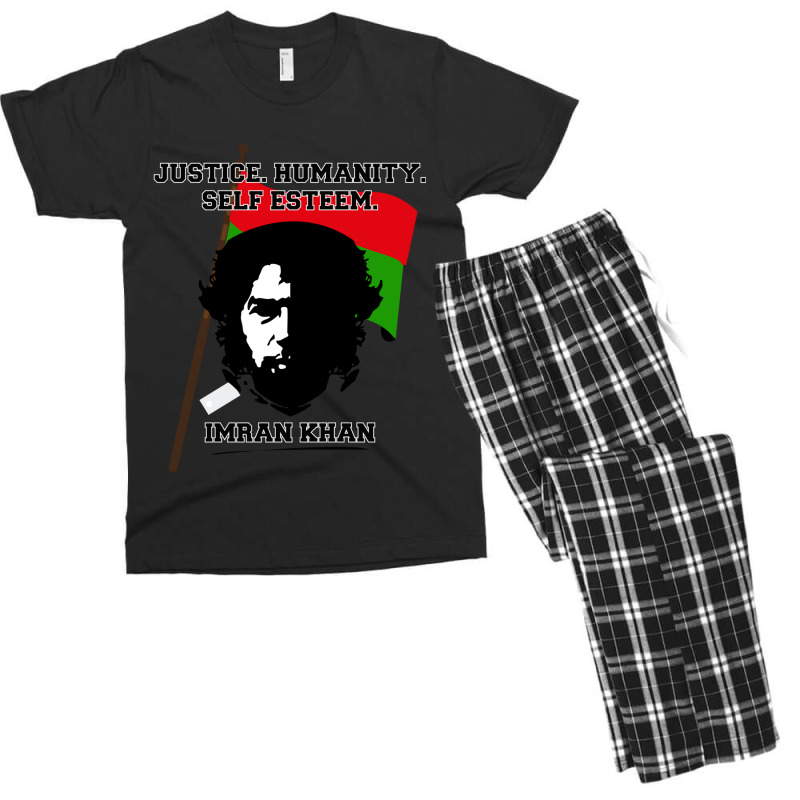 Justice Humanity Self Esteem Pti Pm Prime Minister Imran Khan Pti Merc Men's T-shirt Pajama Set by cm-arts | Artistshot