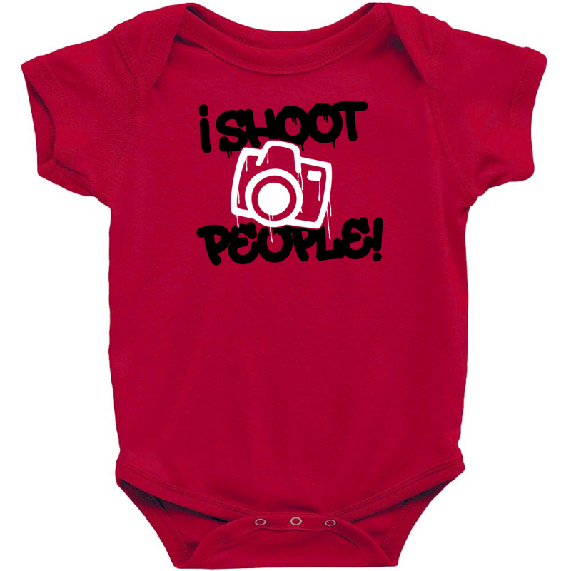 I Shoot People  Funny Photography Baby Bodysuit by namasari | Artistshot