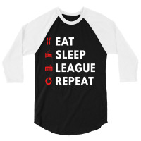 League Of Legends Song Repeat 3/4 Sleeve Shirt | Artistshot