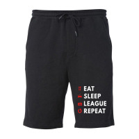 League Of Legends Song Repeat Fleece Short | Artistshot