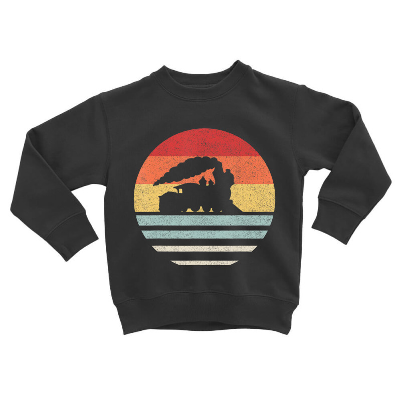 Retro Train Trains Lover Steam Train Vintage Toddler Sweatshirt | Artistshot