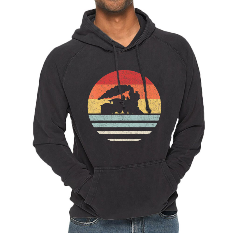 Retro Train Trains Lover Steam Train Vintage Vintage Hoodie | Artistshot