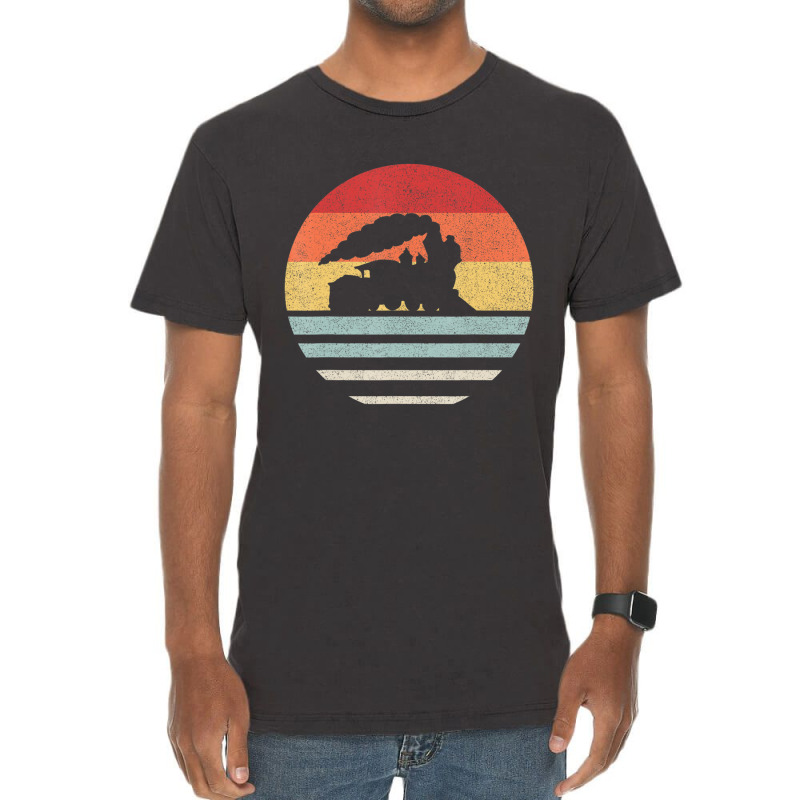 Retro Train Trains Lover Steam Train Vintage Vintage T-shirt | Artistshot